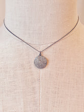 Diamond Disc Full Moon Pendant medium, 17mm - abigailheche